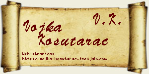 Vojka Košutarac vizit kartica